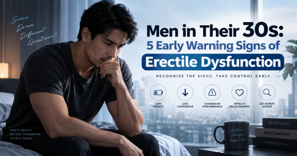 Men in Their 30s 5 Early Warning Signs of Erectile Dysfunction - ETERNITY CLINIC by M.D. SUEBPONG ENGCHUAN Men in Their 30s 5 Early Warning Signs of Erectile Dysfunction