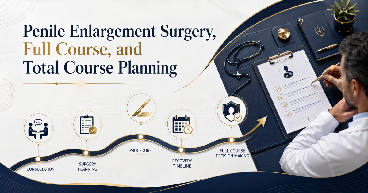 Penile enlargement surgery and full course planning