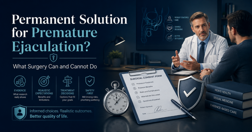 Permanent Solution for Premature Ejaculation - ETERNITY CLINIC by M.D. SUEBPONG ENGCHUAN
