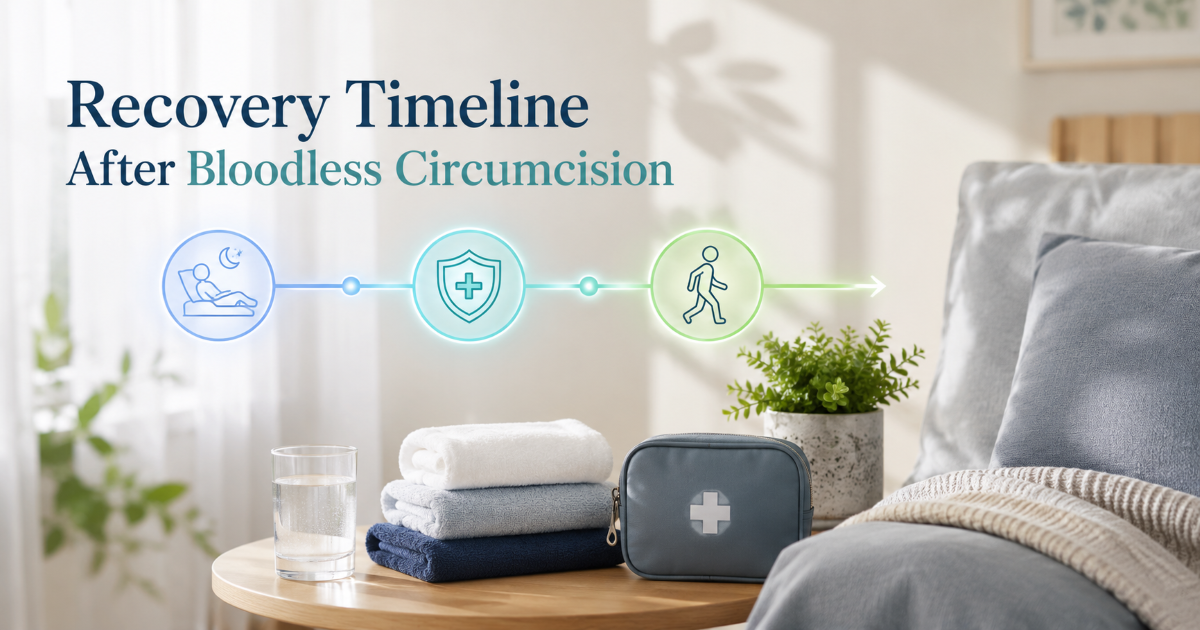 Adult circumcision recovery and aftercare