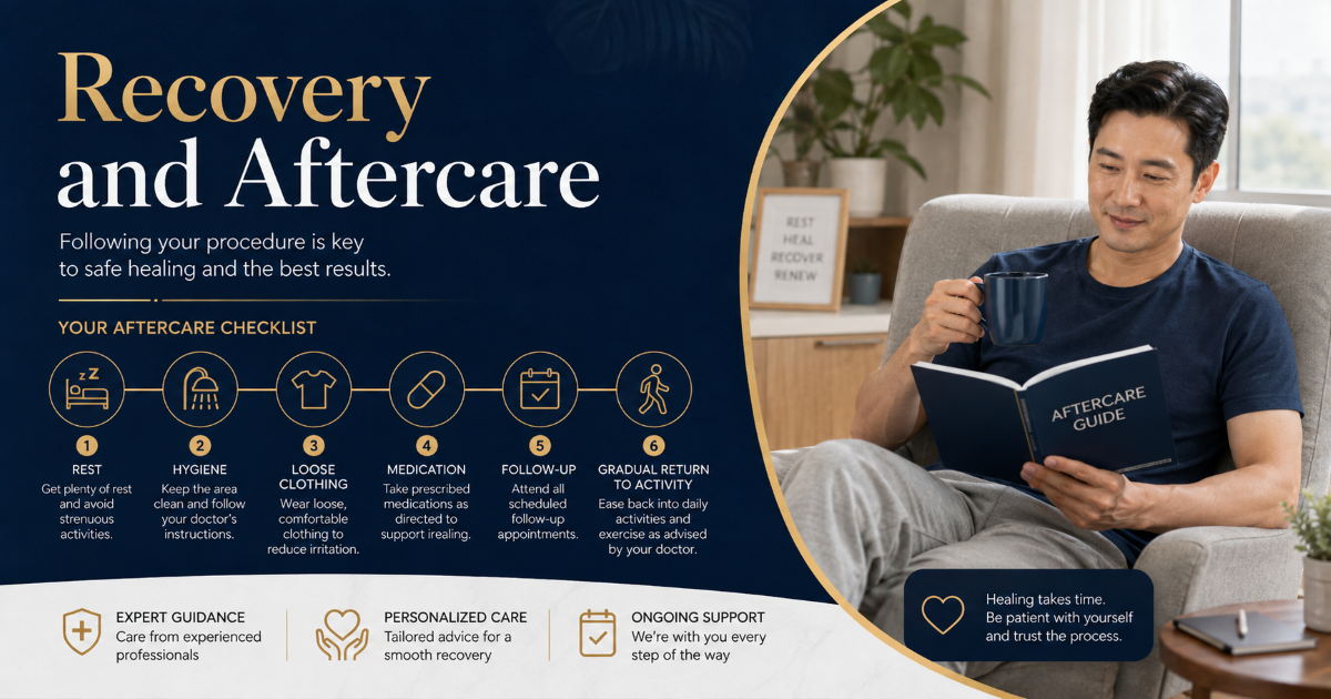 Adult circumcision recovery and aftercare planning