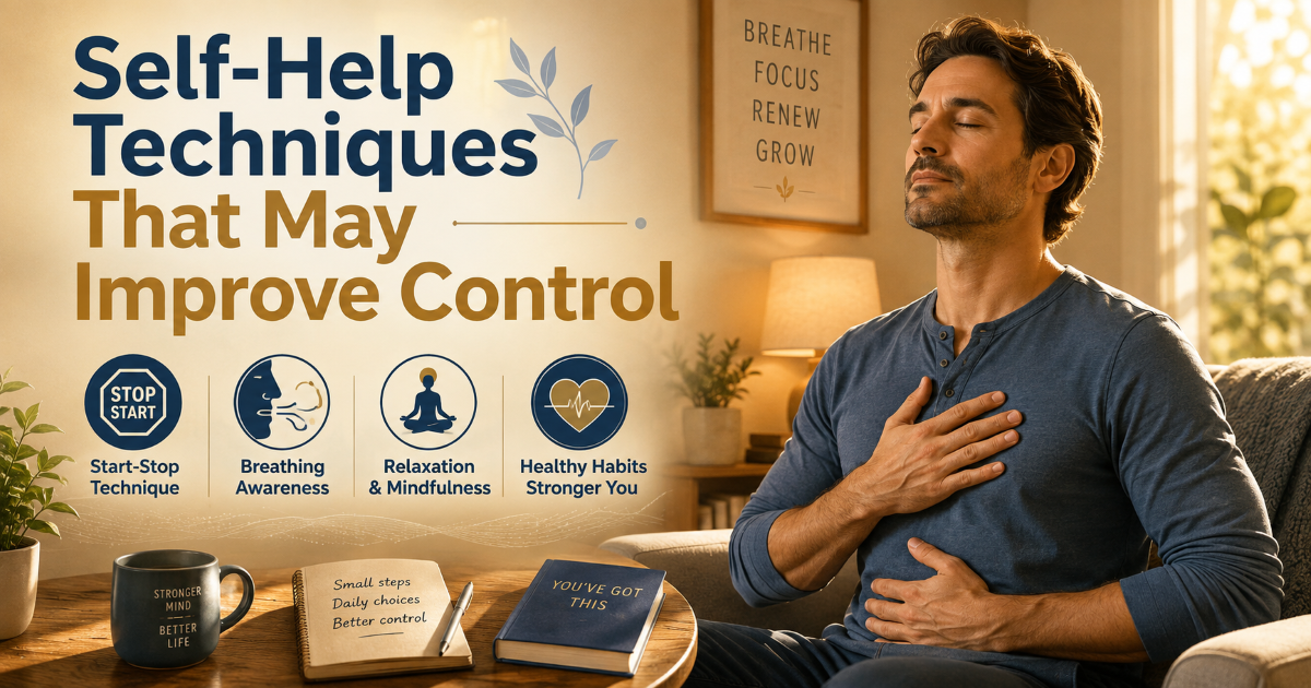 Self-help techniques for premature ejaculation