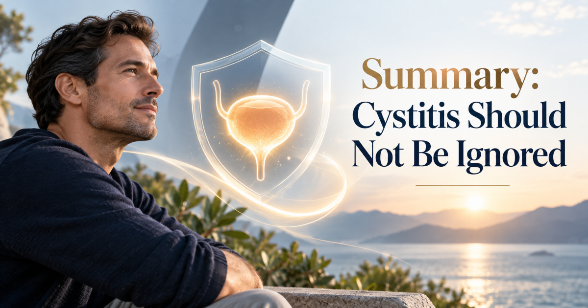 Cystitis summary and warning signs for bladder infection and possible kidney infection