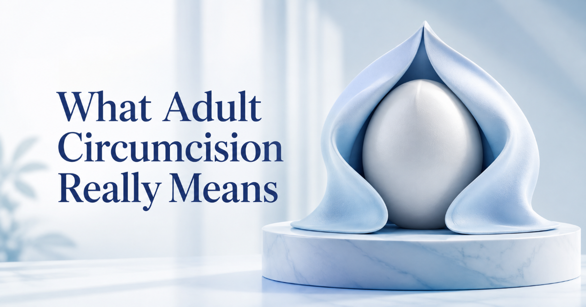 Adult circumcision explanation and foreskin health