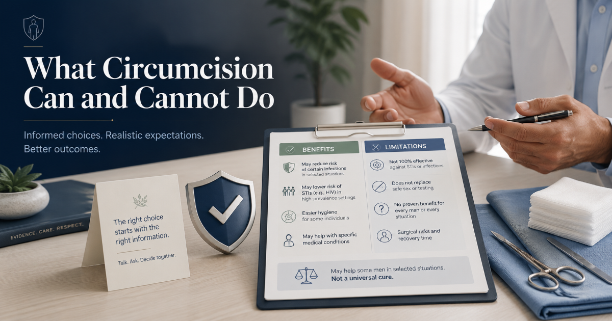 Why circumcision may be considered in adult men