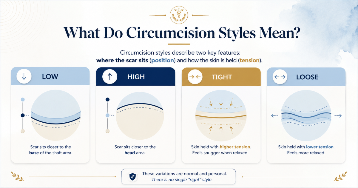 Understanding adult circumcision style planning