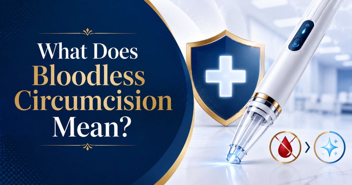 What is bloodless circumcision for adult men