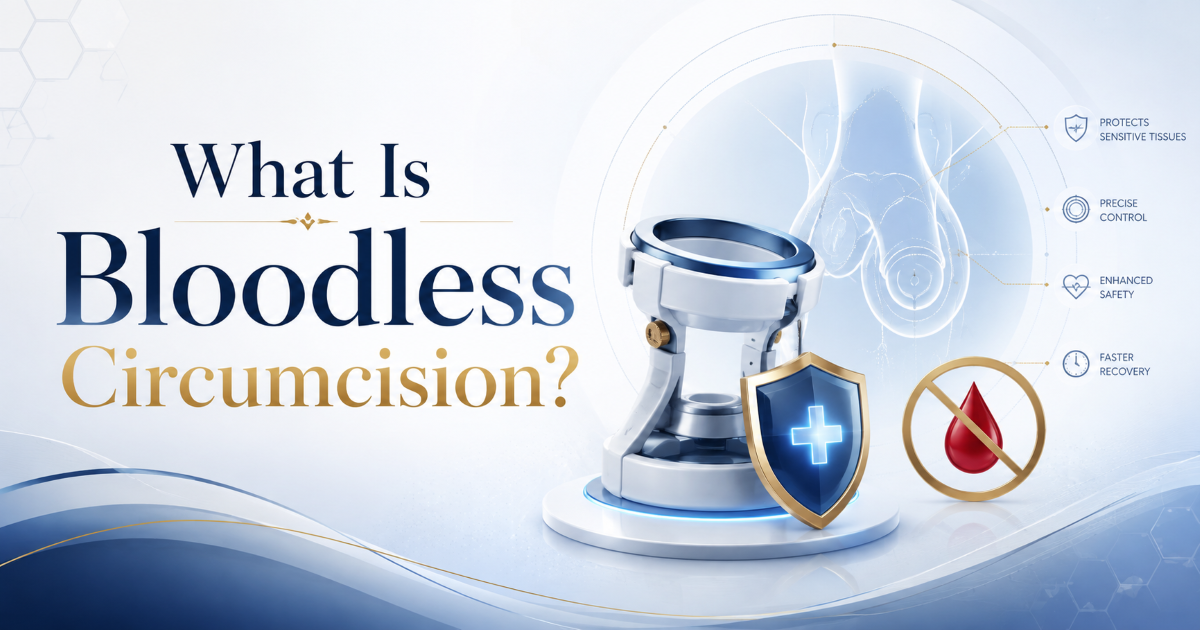 Bloodless circumcision overview for adult men