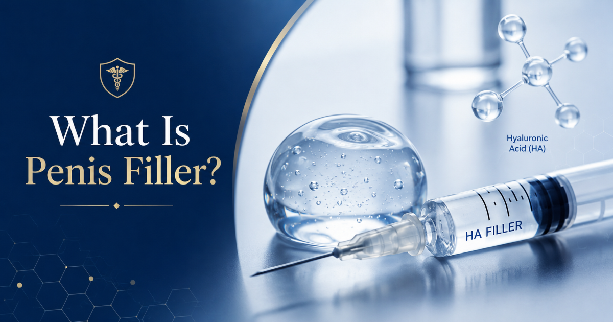 Filler injections for penis enlargement