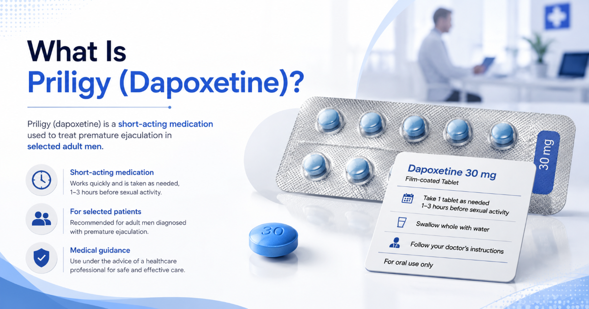 Dapoxetine medication for premature ejaculation