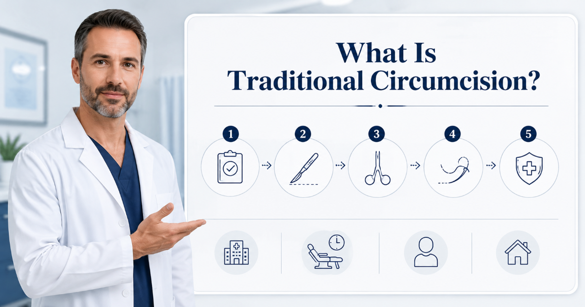Traditional circumcision and bleeding-control circumcision methods