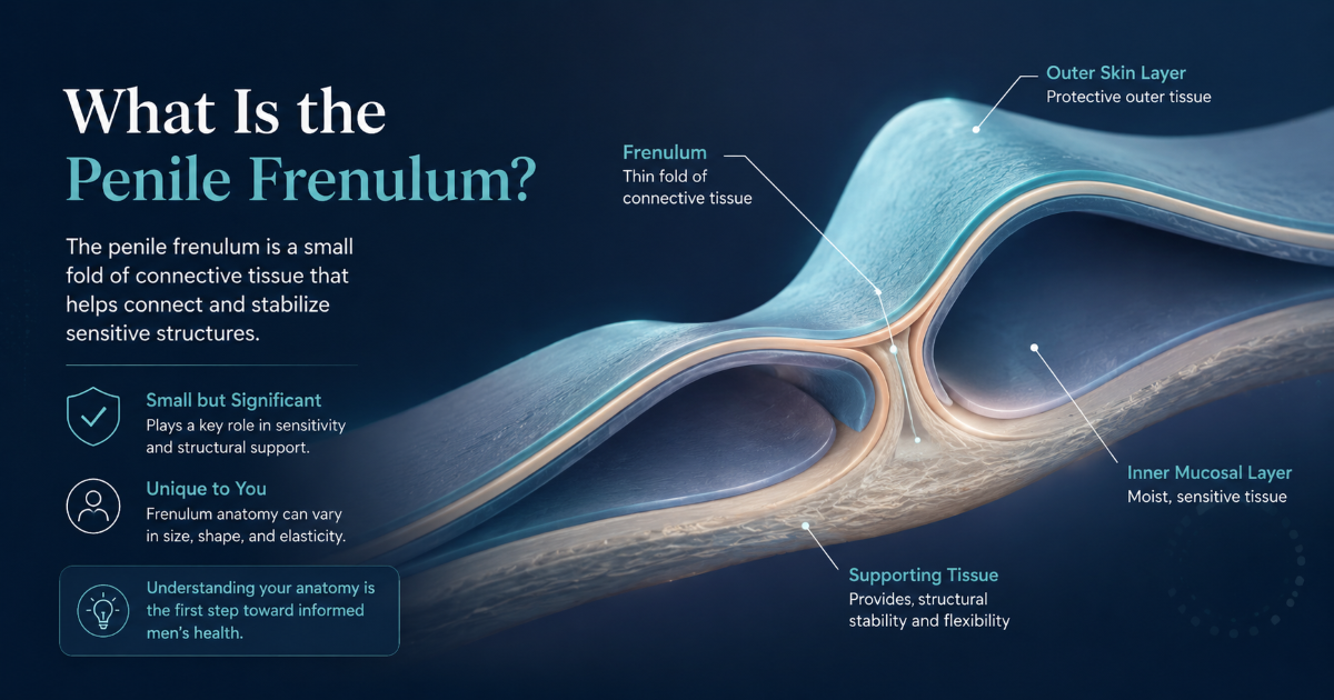 Penile frenulum and adult circumcision explanation