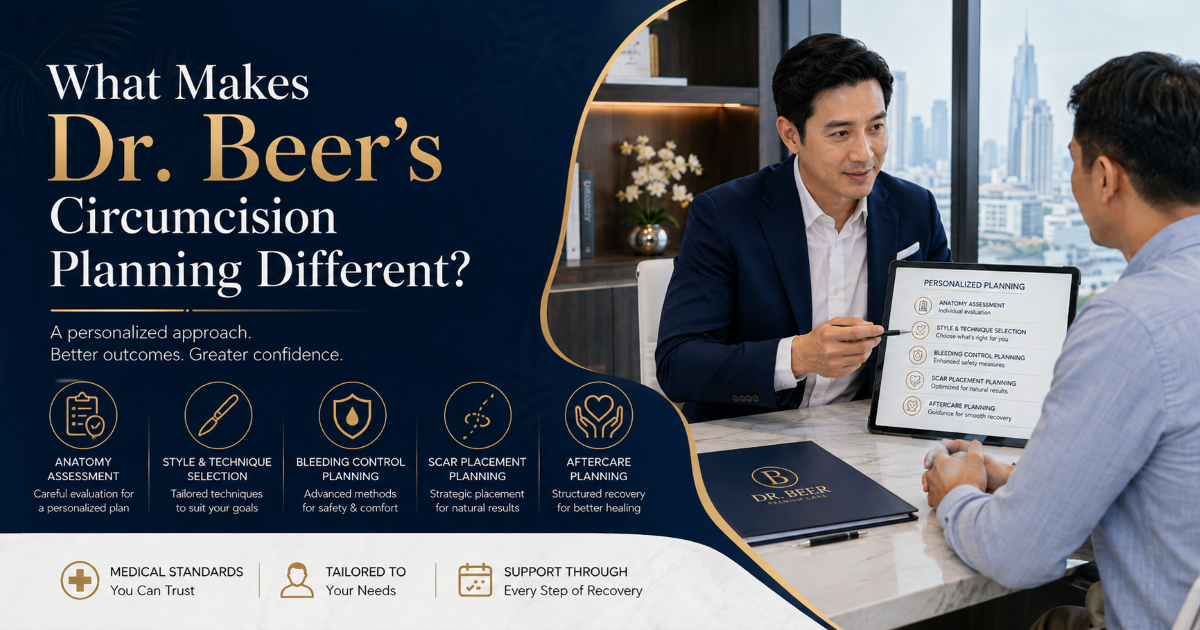 Dr Beer adult circumcision consultation in Bangkok