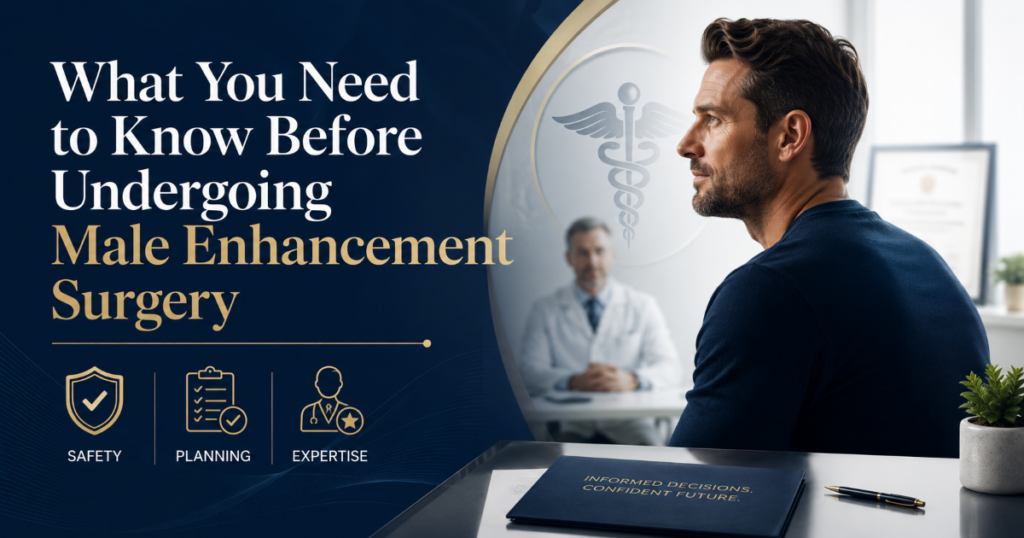What You Need to Know Before Undergoing Male Enhancement Surgery - ETERNITY CLINIC by M.D. SUEBPONG ENGCHUAN