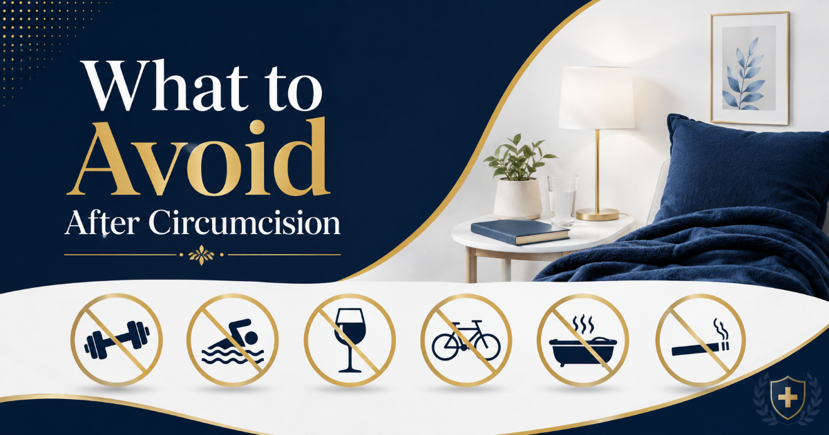 What to avoid after adult circumcision