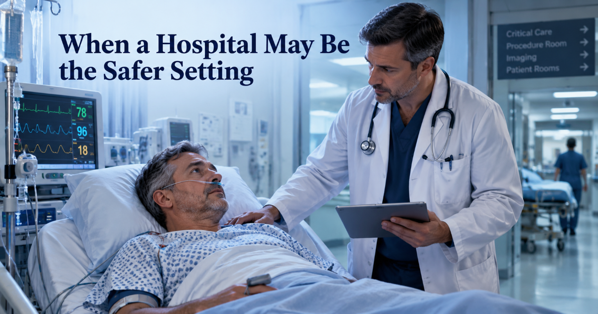Hospital-based adult circumcision setting for patients with complex medical or surgical risks