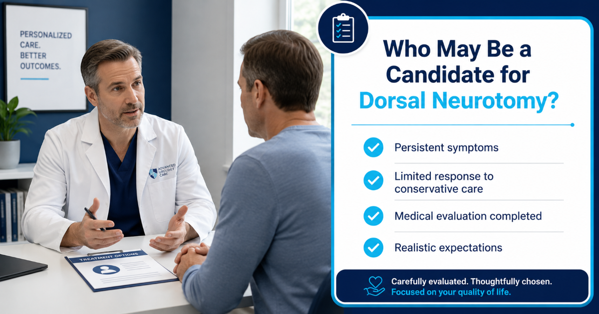 Dorsal neurotomy consultation and treatment planning
