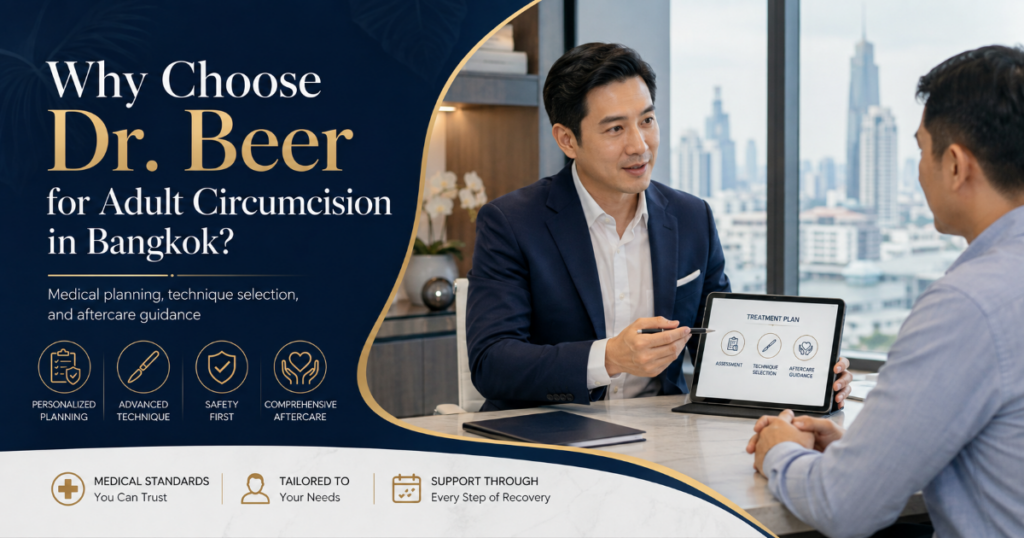 Why Choose Dr Beer for Adult Circumcision in Bangkok - ETERNITY CLINIC by M.D. SUEBPONG ENGCHUAN