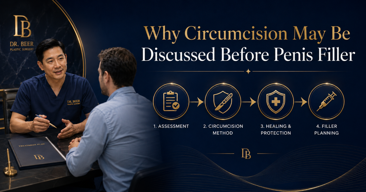 Why circumcision may be discussed before penis filler