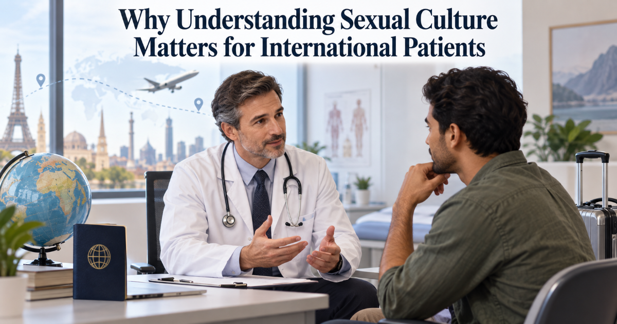 International male patient consultation about sexual health concerns privacy cultural comfort and treatment expectations in Bangkok